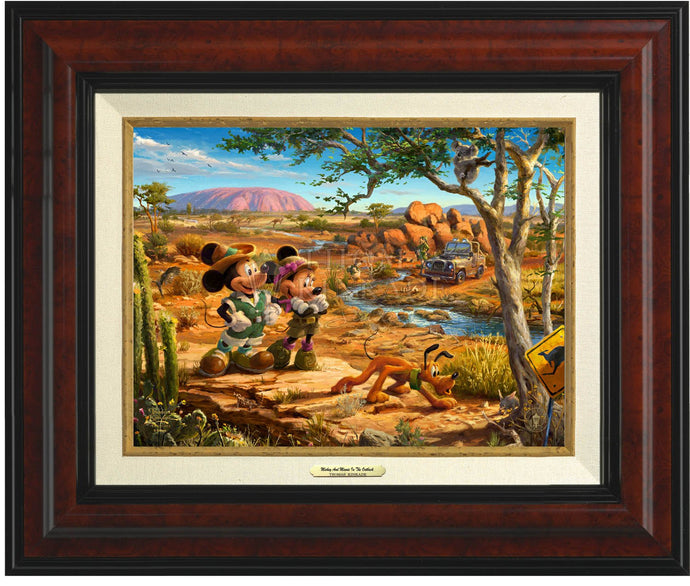 Mickey And Minnie In The Outback - Canvas Classics
