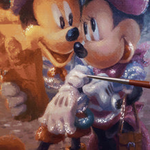 Load image into Gallery viewer, Disney Mickey and Minnie in Hawaii - Limited Edition Canvas (JE - Jewel Edition) - Art Of Entertainment