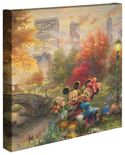 Load image into Gallery viewer, Mickey and Minnie - Sweetheart Central Park - 14" x 14" Gallery Wrapped Canvas 87932