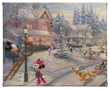 Load image into Gallery viewer, Gallery Wrapped Canvas Mickey's Victorian Christmas