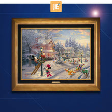 Load image into Gallery viewer, Mickey's Victorian Christmas - Limited Edition Canvas (JE - Jewel Edition) - ArtOfEntertainment.com