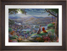 Load image into Gallery viewer, Disney Lady and the Tramp Falling in Love - Limited Edition Paper (SN - Standard Numbered) - ArtOfEntertainment.com