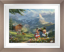Load image into Gallery viewer, Mickey and Minnie in Alps - Limited Edition Paper (SN - Standard Numbered) - ArtOfEntertainment.com