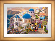 Load image into Gallery viewer, Disney Mickey and Minnie in Greece - Limited Edition Paper (SN - Standard Numbered) - Art Of Entertainment