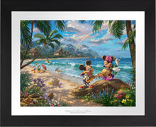 Load image into Gallery viewer, Mickey and Minnie in Hawaii - Limited Edition Paper (SN - Standard Numbered) - ArtOfEntertainment.com