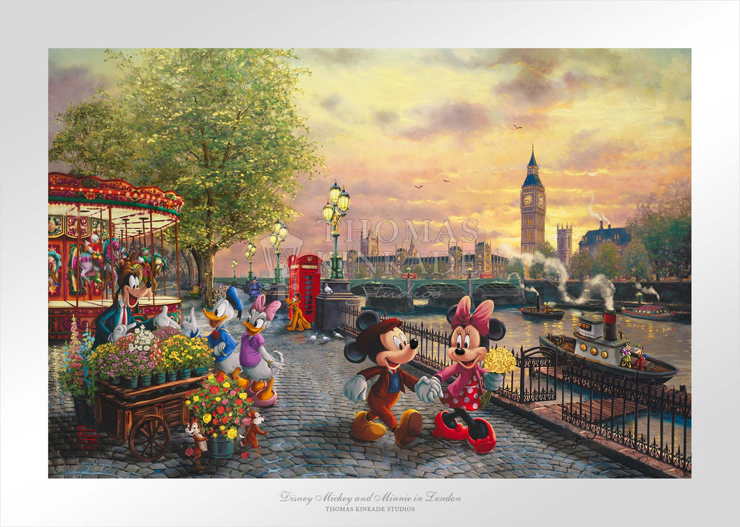 Disney Mickey and Minnie in London - Limited Edition Paper (SN - Standard Numbered)