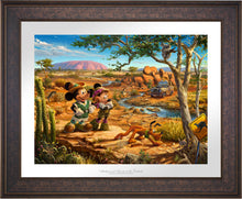 Load image into Gallery viewer, Mickey and Minnie in the Outback - Limited Edition Paper (SN - Standard Numbered) - ArtOfEntertainment.com