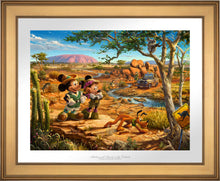 Load image into Gallery viewer, Mickey and Minnie in the Outback - Limited Edition Paper (SN - Standard Numbered) - ArtOfEntertainment.com