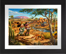 Load image into Gallery viewer, Mickey and Minnie in the Outback - Limited Edition Paper (SN - Standard Numbered) - ArtOfEntertainment.com