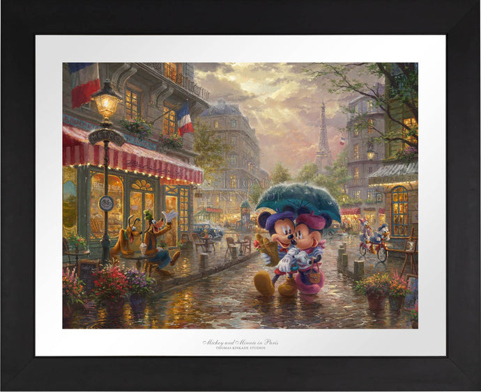 Mickey and Minnie in Paris - Limited Edition Paper (SN - Standard Numbered) - ArtOfEntertainment.com