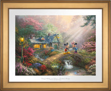 Load image into Gallery viewer, Mickey and Minnie - Sweetheart Bridge - Limited Edition Paper (SN - Standard Numbered) - ArtOfEntertainment.com