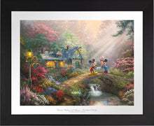 Load image into Gallery viewer, Mickey and Minnie - Sweetheart Bridge - Limited Edition Paper (SN - Standard Numbered) - ArtOfEntertainment.com