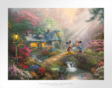 Load image into Gallery viewer, Disney Mickey and Minnie - Sweetheart Bridge - Limited Edition Paper - SN - (Unframed)