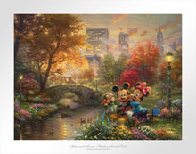 Load image into Gallery viewer, Mickey and Minnie - Sweetheart Central Park - Limited Edition Paper - SN - (Unframed)
