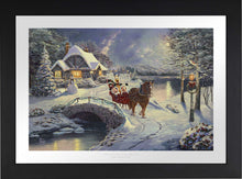Load image into Gallery viewer, Mickey and Minnie Evening Sleigh Ride - Limited Edition Paper (SN - Standard Numbered) - ArtOfEntertainment.com