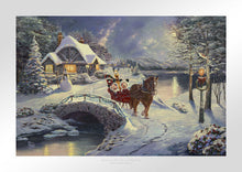 Load image into Gallery viewer, Mickey and Minnie Evening Sleigh Ride - Limited Edition Paper - SN - (Unframed)