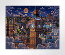 Load image into Gallery viewer, Peter Pan Learning to Fly - Limited Edition Paper - SN - (Unframed)