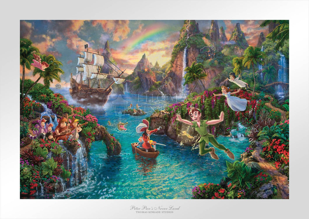 Peter Pan's Never Land - Limited Edition Paper - SN - (Unframed)