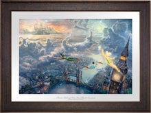 Load image into Gallery viewer, Tinker Bell and Peter Pan Fly to Never Land - Limited Edition Paper (SN - Standard Numbered) - ArtOfEntertainment.com