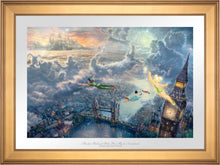 Load image into Gallery viewer, Tinker Bell and Peter Pan Fly to Never Land - Limited Edition Paper (SN - Standard Numbered) - ArtOfEntertainment.com