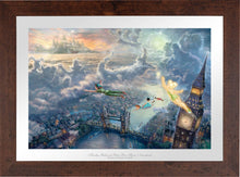 Load image into Gallery viewer, Tinker Bell and Peter Pan Fly to Never Land - Limited Edition Paper (SN - Standard Numbered) - ArtOfEntertainment.com