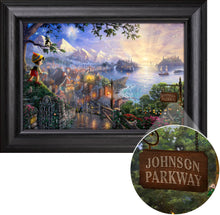 Load image into Gallery viewer, Pinocchio Wishes Upon a Star - 17" x 23" Personalized Canvas 97551