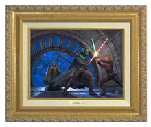 Load image into Gallery viewer, a painting of a man and a clock