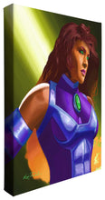 Load image into Gallery viewer, a woman in a blue dress sitting on a bed