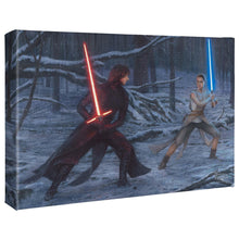 Load image into Gallery viewer, The Duel: Rey™ vs. Ren - 10&quot; x 14&quot; Gallery Wrapped Canvas - Art Of Entertainment
