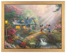 Load image into Gallery viewer, Disney Mickey and Minnie - Sweetheart Bridge - Standard Art Prints - ArtOfEntertainment.com
