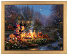 Load image into Gallery viewer, Mickey and Minnie - Sweetheart Campfire - Standard Art Prints - ArtOfEntertainment.com
