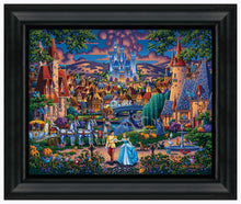 Load image into Gallery viewer, Cinderella&#39;s Enchanted Evening - 19&quot; x 22.5&quot; Framed Canvas Prints 103325
