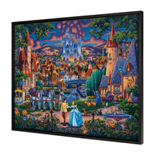 Load image into Gallery viewer, Disney Cinderella&#39;s Enchanted Evening - 30&quot; x 37&quot; Canvas Wall Murals (Onyx Black Frame) Canvas Wall Murals - Art Of Entertainment

