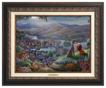 Load image into Gallery viewer, Lady and the Tramp Falling In Love - Canvas Classics - Art Of Entertainment
