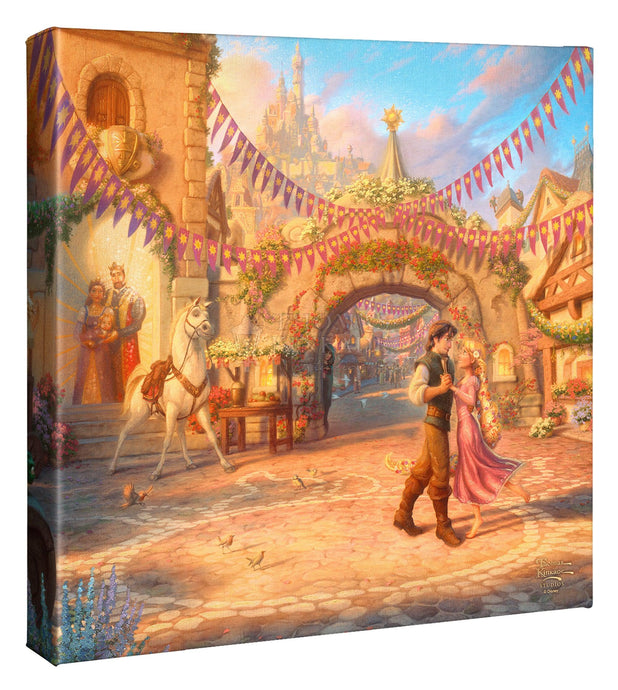 Rapunzel Dancing in the Sunlit Courtyard - Gallery Wrapped Canvas - Art Of Entertainment