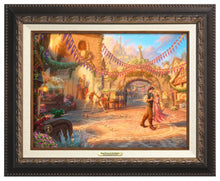 Load image into Gallery viewer, Rapunzel Dancing in the Sunlit Courtyard - Canvas Classics - Art Of Entertainment
