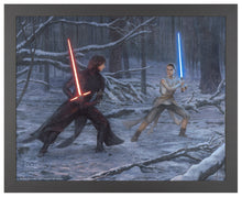 Load image into Gallery viewer, The Duel: Rey vs. Ren - Standard Art Prints - ArtOfEntertainment.com
