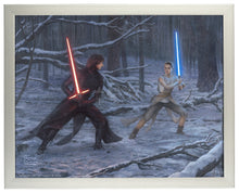Load image into Gallery viewer, The Duel: Rey vs. Ren - Standard Art Prints - ArtOfEntertainment.com
