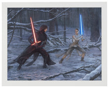 Load image into Gallery viewer, The Duel: Rey vs. Ren - Standard Art Prints - ArtOfEntertainment.com
