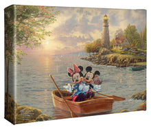 Load image into Gallery viewer, Mickey and Minnie Lighthouse Cove - Gallery Wrapped Canvas - Art Of Entertainment
