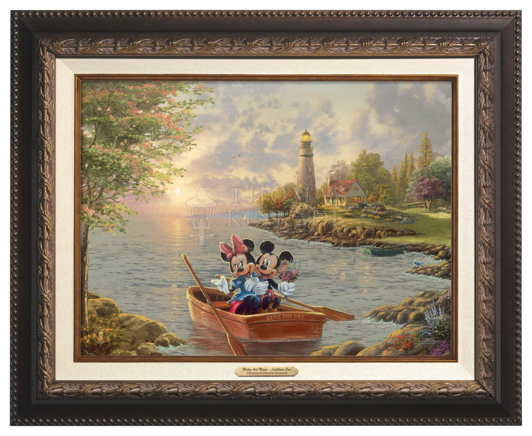 Mickey and Minnie Lighthouse Cove - Canvas Classics - Art Of Entertainment