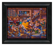 Load image into Gallery viewer, Snow White Dancing with the Dwarfs - 19&quot; x 22.5&quot; Framed Canvas Prints 108868
