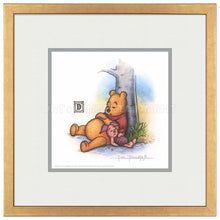 Load image into Gallery viewer, Winnie the Pooh and Piglet Napping - 15&quot; x 15&quot; Framed Paper Print - Art Of Entertainment
