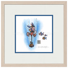 Load image into Gallery viewer, Pinocchio Under Water - 15&quot; x 15&quot; Framed Paper Print - Art Of Entertainment
