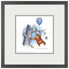 Load image into Gallery viewer, Winnie the Pooh Hunting for Honey - 15&quot; x 15&quot; Framed Paper Print - Art Of Entertainment
