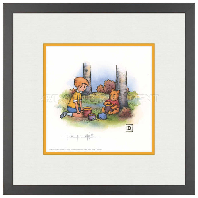 Christopher Robin and Winnie the Pooh Eating Honey - 15