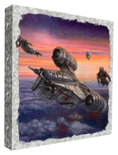 Load image into Gallery viewer, &lt;em&gt;The Mandalorian&lt;/em&gt;™ - The Escort - 14&quot; x 14&quot; Metal Box Art - Art Of Entertainment
