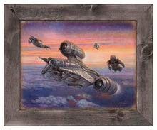 Load image into Gallery viewer, The Mandalorian - The Escort -  Framed Metal Print 109990
