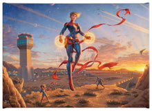 Load image into Gallery viewer, Captain Marvel - Dawn of a New Day - 10&quot; x 14&quot; Gallery Wrapped Canvas - ArtOfEntertainment.com
