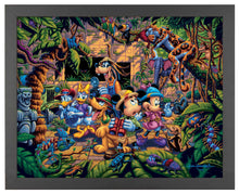 Load image into Gallery viewer, Mickey and Friends Exploring the Jungle - Standard Art Prints - Art Of Entertainment

